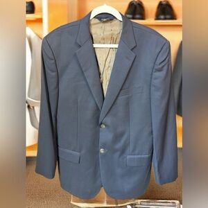 Joseph & Feiss Size 40R Midnight Blue 2 Button Front Men's Blazer
